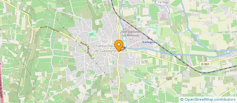 localisation de l'entreprise MSP DE GADAGNE  CHATEAUNEUF-DE-GADAGNE