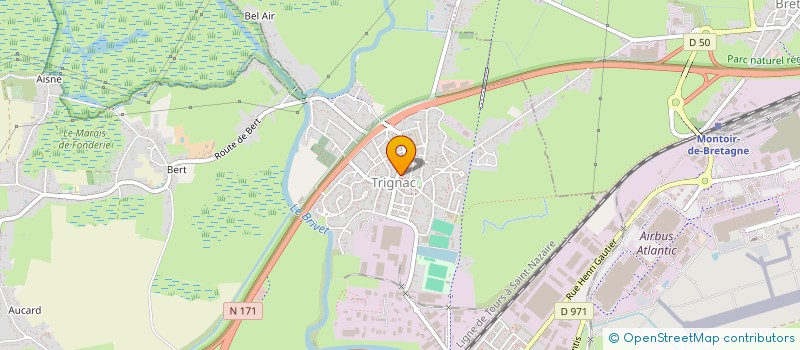 localisation de l'entreprise MSP DE L'ESTUAIRE  TRIGNAC