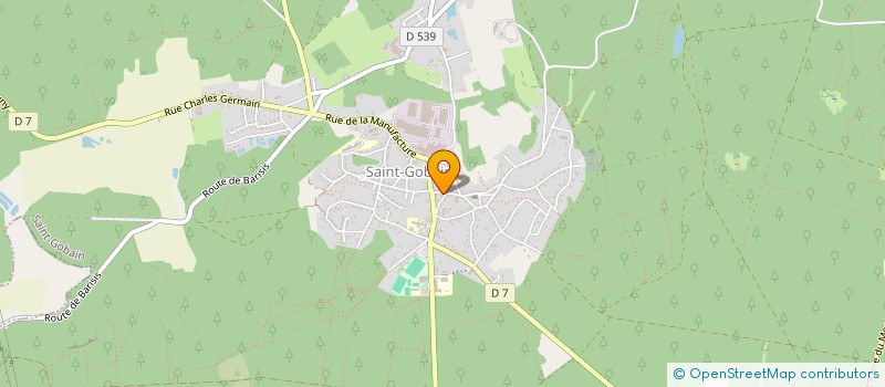 localisation de l'entreprise MSP DE LA MANUFACTURE à SAINT-GOBAIN