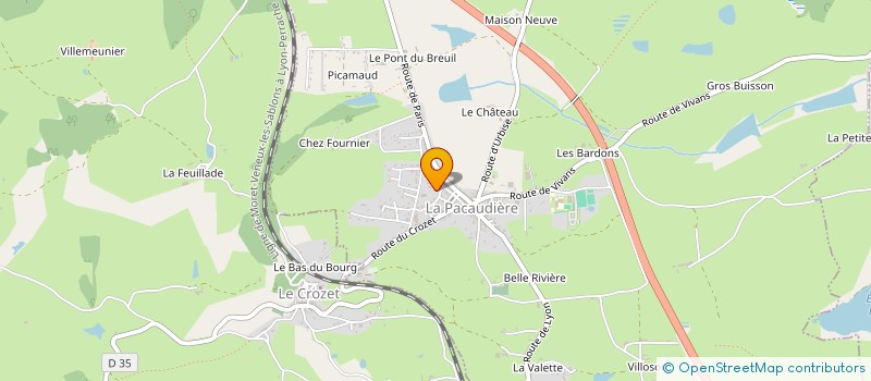 localisation de l'entreprise MSP DE LA PACAUDIERE  LA PACAUDIERE