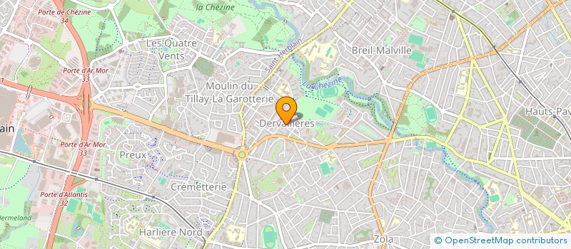 localisation de l'entreprise MSP DERVALLIERES-CHEZINE à NANTES