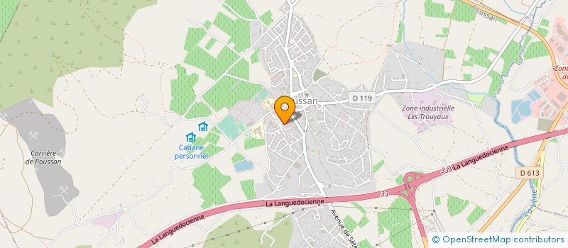 localisation de l'entreprise MSP DES BAUX POUSSAN  POUSSAN