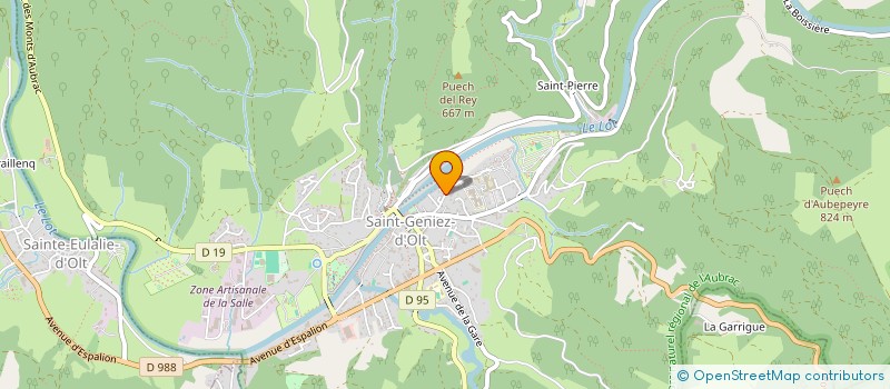 localisation de l'entreprise MSP DES CAUSSES A L'AUBRAC  SAINT GENIEZ D'OLT ET D'AUBRAC