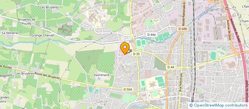 localisation de l'entreprise MSP DES GRILLONS  GLEIZE