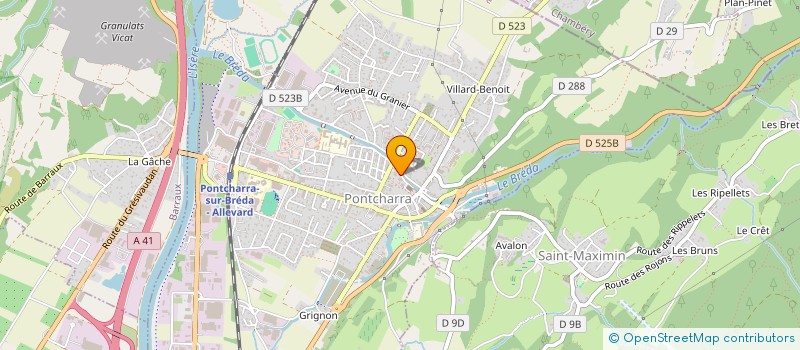 localisation de l'entreprise MSP DU BREDA  PONTCHARRA