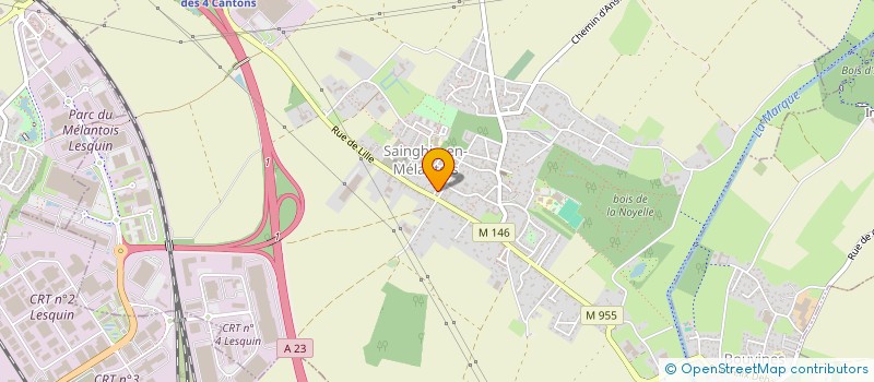 localisation de l'entreprise MSP DU FORT  SAINGHIN-EN-MELANTOIS