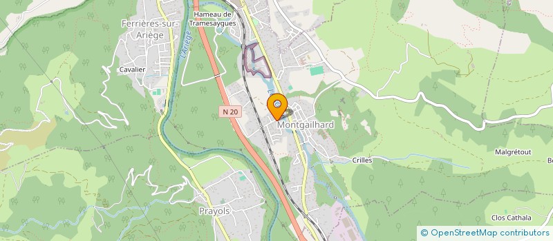 localisation de l'entreprise MSP DU PIC DE MONTGAILHARD à MONTGAILHARD