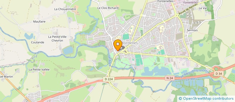 localisation de l'entreprise MSP ESPACE SANTE MORDELLES  MORDELLES