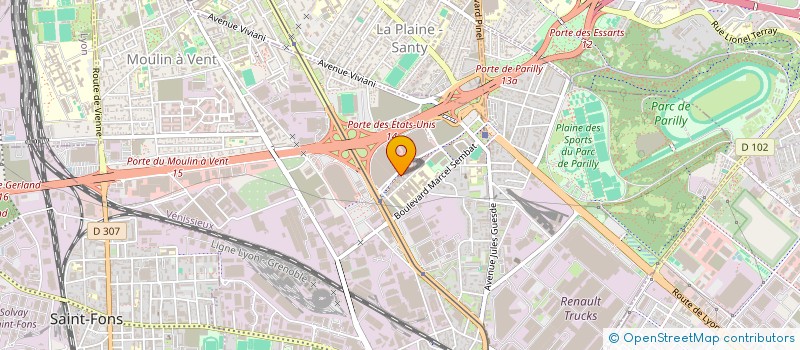 localisation de l'entreprise MSP GRAND PARILLY  VENISSIEUX