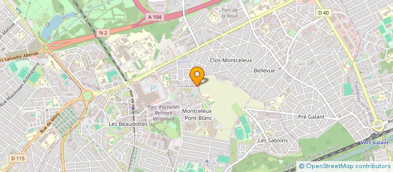 localisation de l'entreprise MSP L'ETINCELLE à SEVRAN