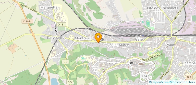 localisation de l'entreprise MSP LES MERLETTES à LAON