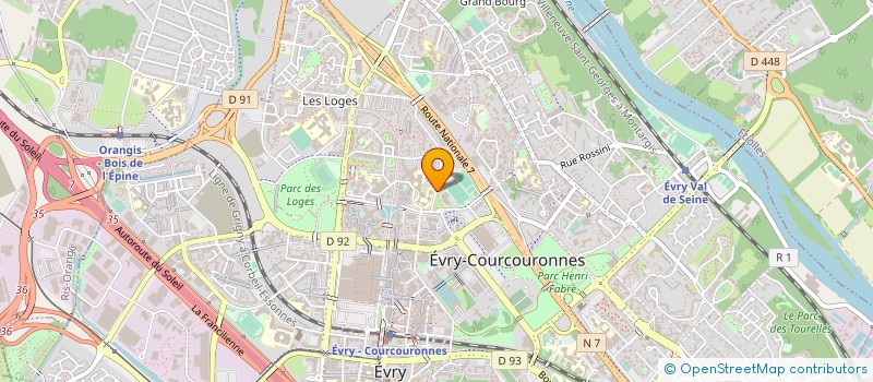 localisation de l'entreprise MSP LES PYRAMIDES à EVRY-COURCOURONNES