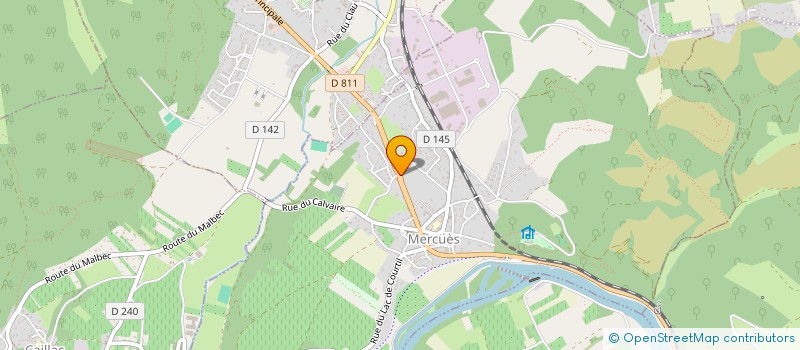 localisation de l'entreprise MSP LES RIVES DU LOT  MERCUES