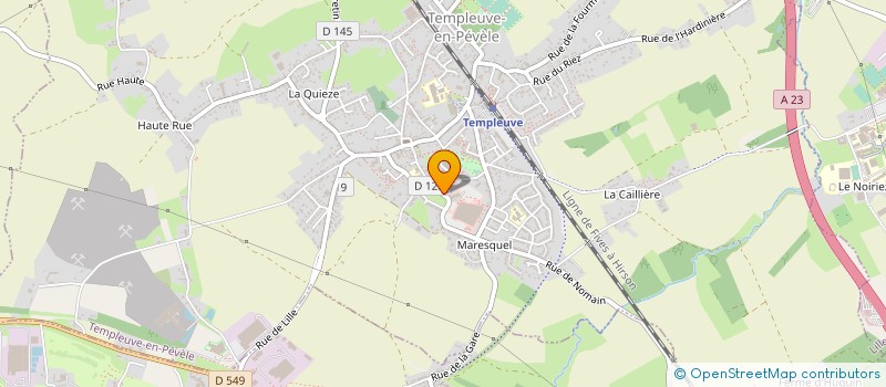 localisation de l'entreprise MSP MEDIVIE TEMPLEUVE  TEMPLEUVE-EN-PEVELE