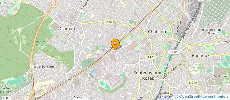 localisation de l'entreprise MSP POLE SANTE BIRET  CHATILLON