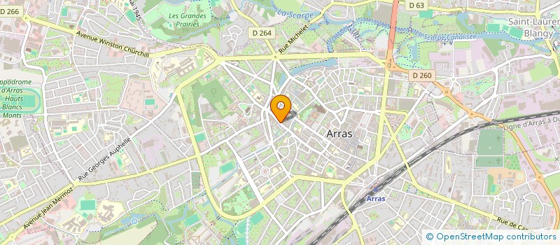 localisation de l'entreprise MSP RENE LAENNEC à ARRAS