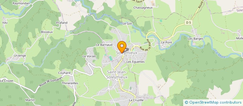 localisation de l'entreprise MSP SOLEYMIEUX/SAINT JEAN  SOLEYMIEUX