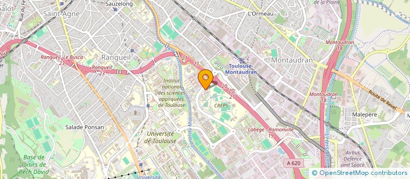 localisation de l'entreprise MSP SPORT DU CHATEAU DE LESPINET à TOULOUSE
