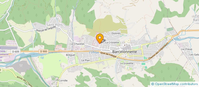 localisation de l'entreprise MSP VALLEE DE L'UBAYE  BARCELONNETTE