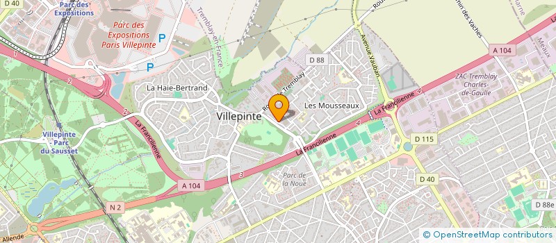 localisation de l'entreprise MSPCG SERVICES à VILLEPINTE