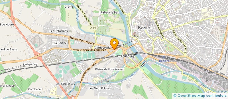 localisation de l'entreprise MSR 34 à BEZIERS