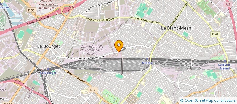 localisation de l'entreprise MSR à DRANCY
