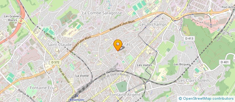 localisation de l'entreprise MSR COIFF  BESANCON