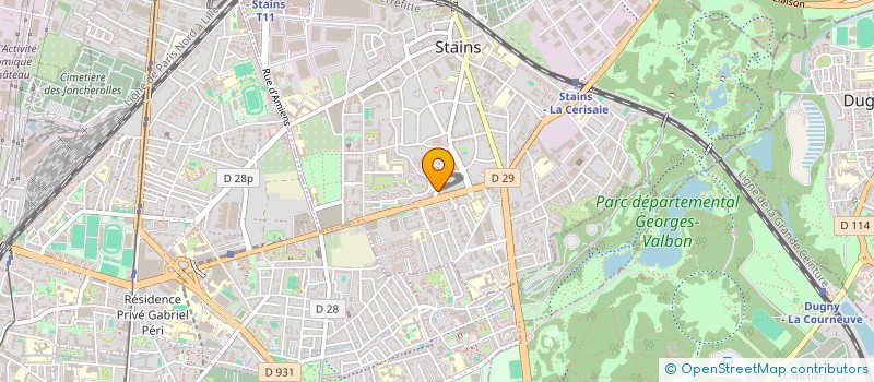 localisation de l'entreprise MSR IMMOBILIER à STAINS