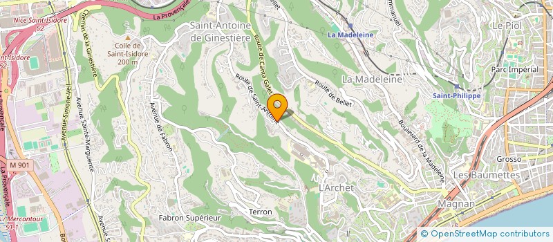 localisation de l'entreprise MSW INVEST à NICE
