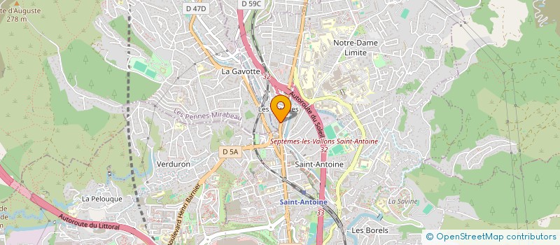 localisation de l'entreprise MT 13 à MARSEILLE