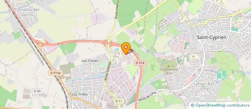 localisation de l'entreprise MT 66  ELNE
