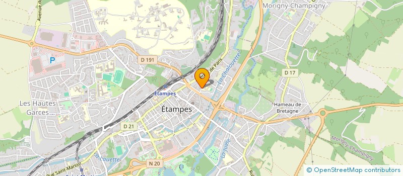 localisation de l'entreprise MT à ETAMPES