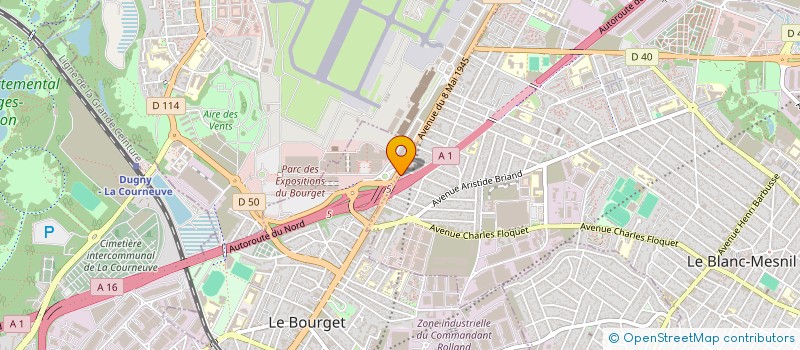 localisation de l'entreprise MT à LE BLANC-MESNIL