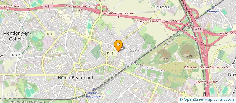 localisation de l'entreprise MT AUTO à HENIN-BEAUMONT