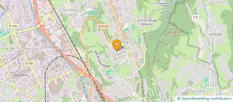 localisation de l'entreprise MT BARDAGE COUVERTURE  CHAMBERY