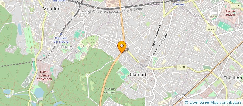 localisation de l'entreprise MT BAT à CLAMART