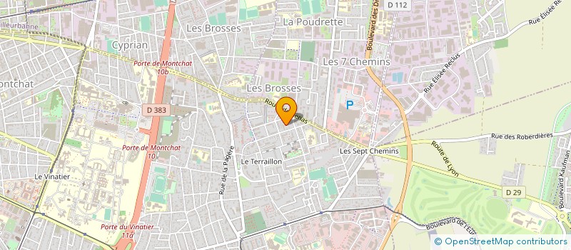 localisation de l'entreprise MT BAT à BRON