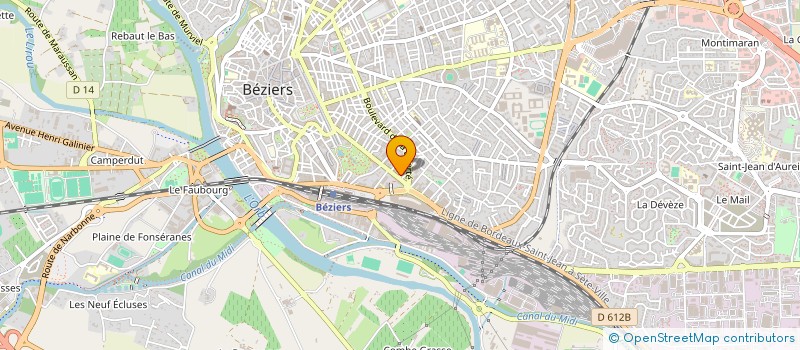 localisation de l'entreprise MT BAT  BEZIERS