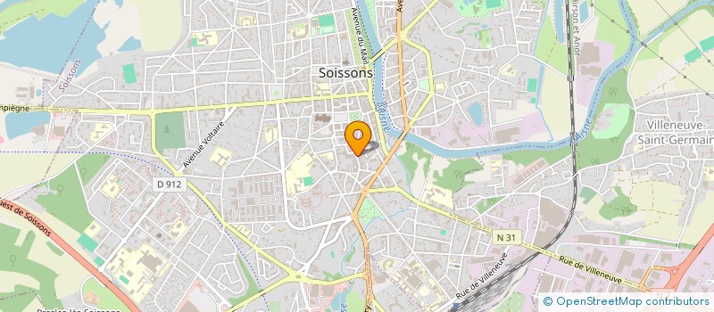 localisation de l'entreprise MT BATI à SOISSONS