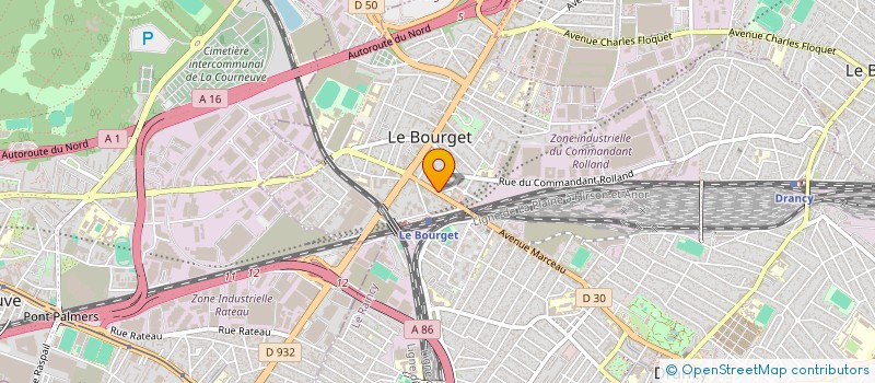 localisation de l'entreprise MT BATIMENT à LE BOURGET
