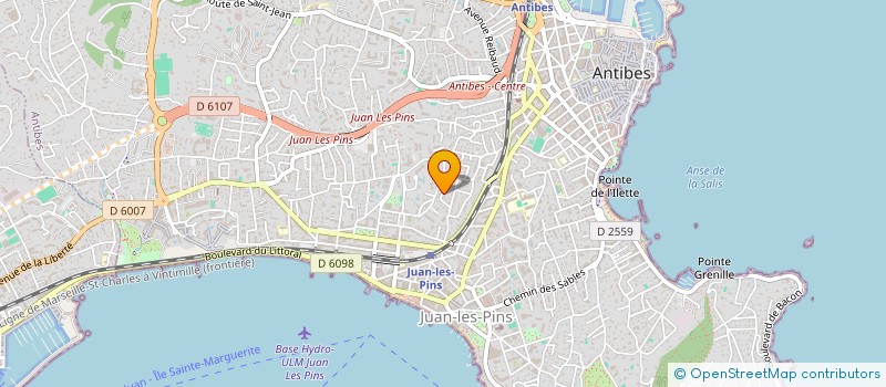 localisation de l'entreprise MT COM à ANTIBES