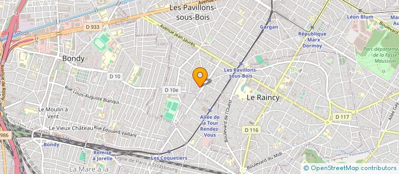 localisation de l'entreprise MT CONSULTING  LES PAVILLONS-SOUS-BOIS