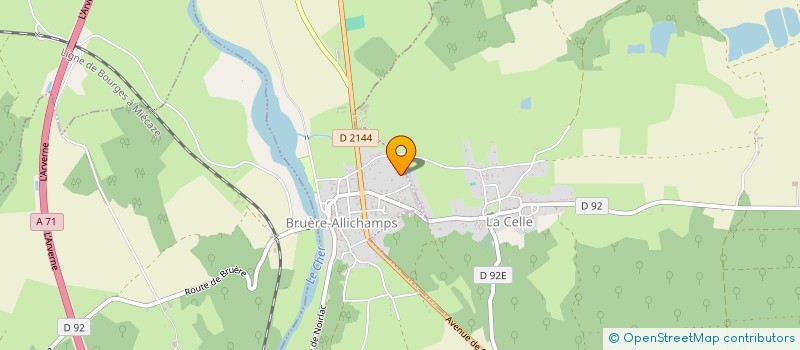 localisation de l'entreprise MT COUVERTURE à BRUERE-ALLICHAMPS