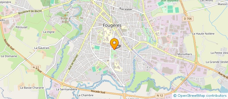 localisation de l'entreprise MT DECORATRICE EVENEMENTIELLE  FOUGERES