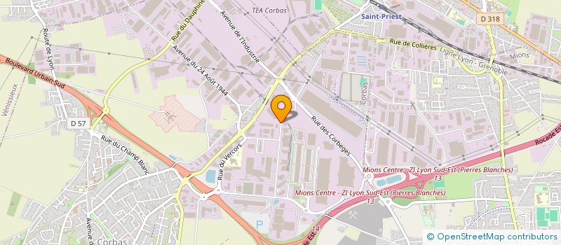 localisation de l'entreprise MT DEPANNAGE AUTO à CORBAS