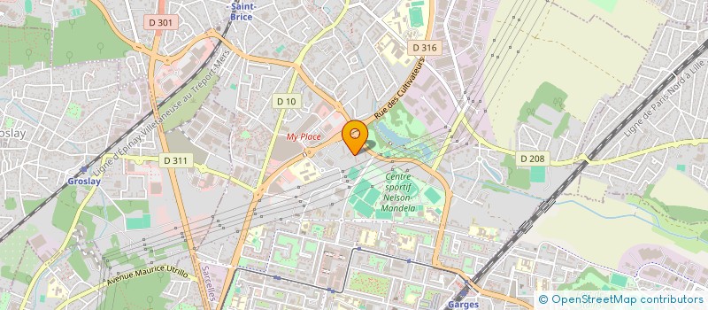 localisation de l'entreprise MT DESIGN à DRANCY