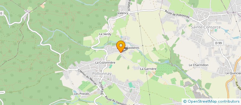 localisation de l'entreprise MT-DISTRIB à POLLIONNAY