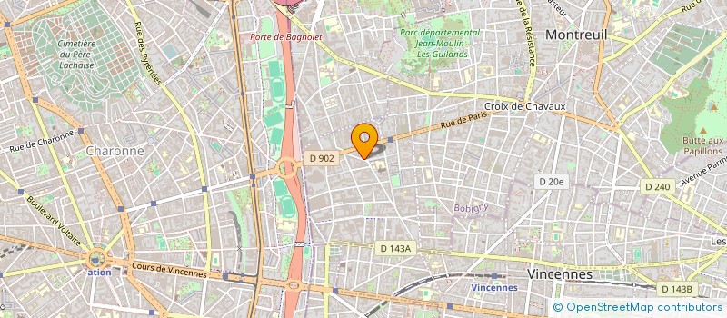 localisation de l'entreprise MT ET G PRODUCTION à MONTREUIL
