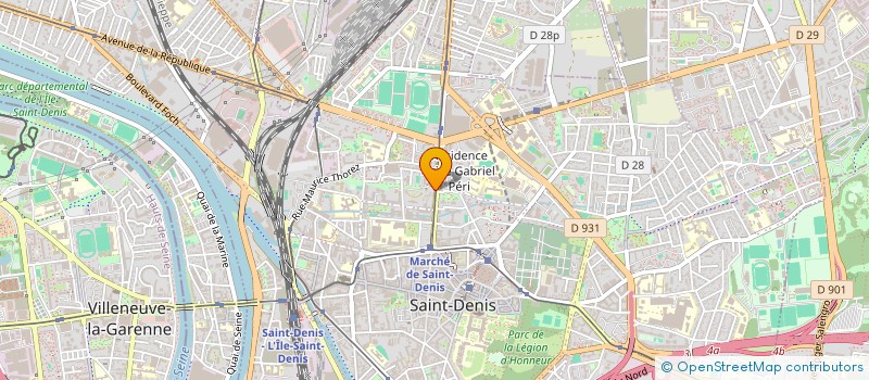 localisation de l'entreprise MT EXPRESS à SAINT-DENIS