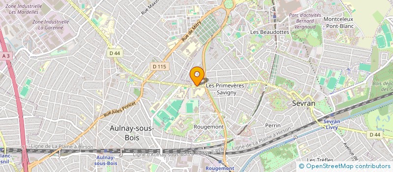 localisation de l'entreprise MT FOOD à SEVRAN